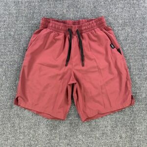 UNRL Performance Active Shorts Mens Small Brick Red Athletic Gym Train Workout